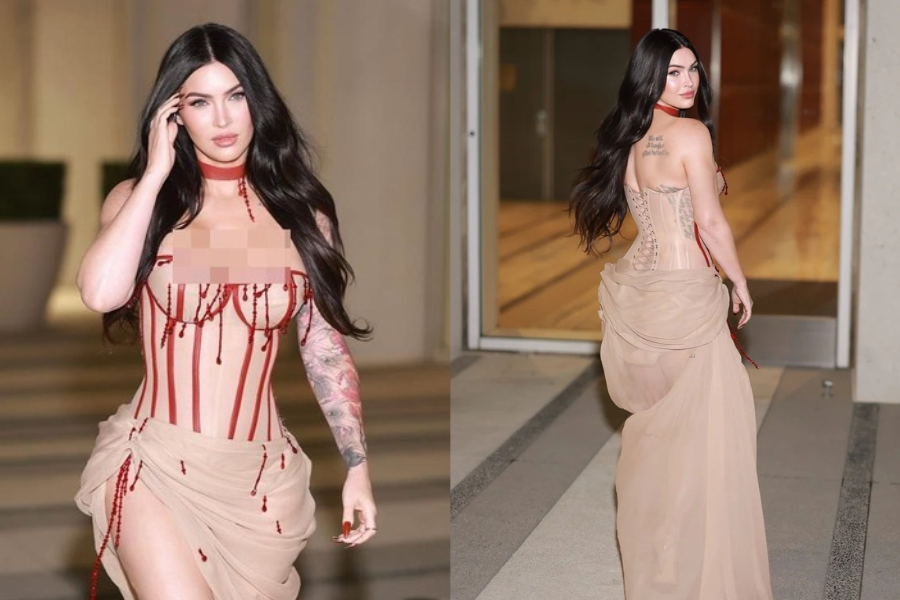 Megan tetap kelihatan seperti anak dara.