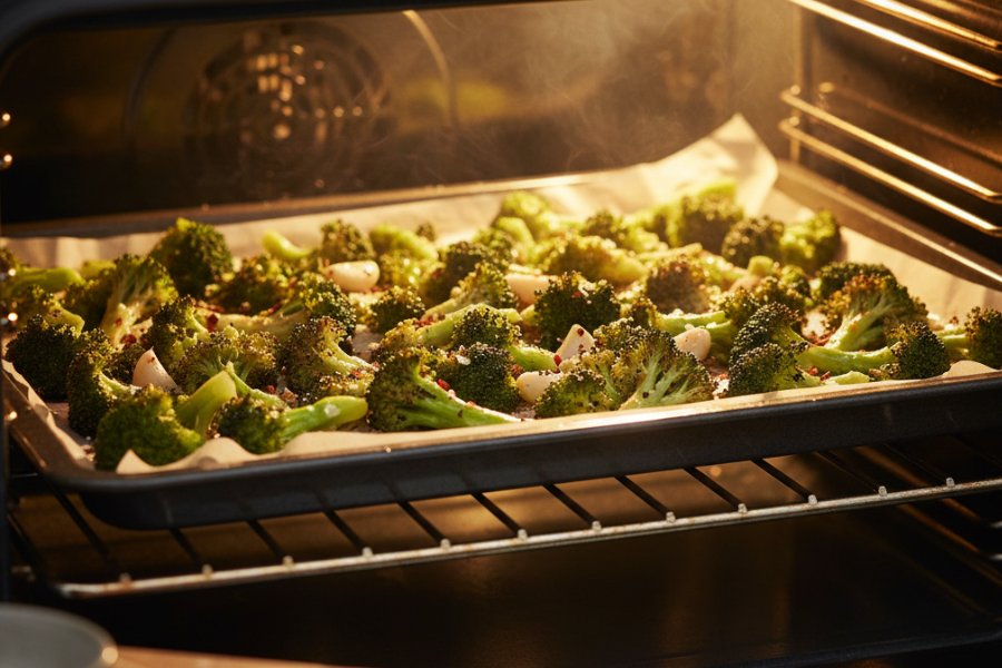 Kaedah panggang mengekalkan nutrisi dalam brokoli.