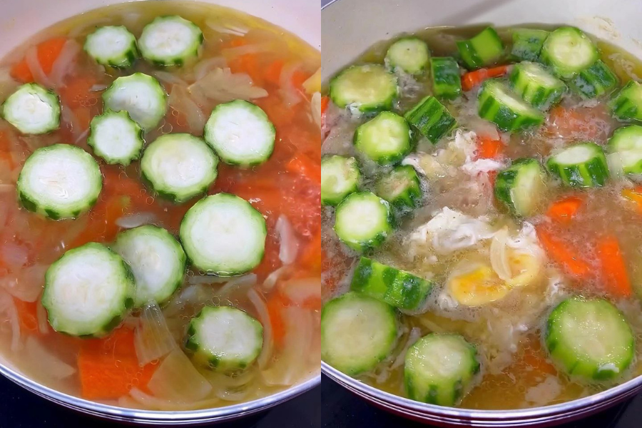 Resipi sup petola suhun ringkas dan menjimatkan masa.