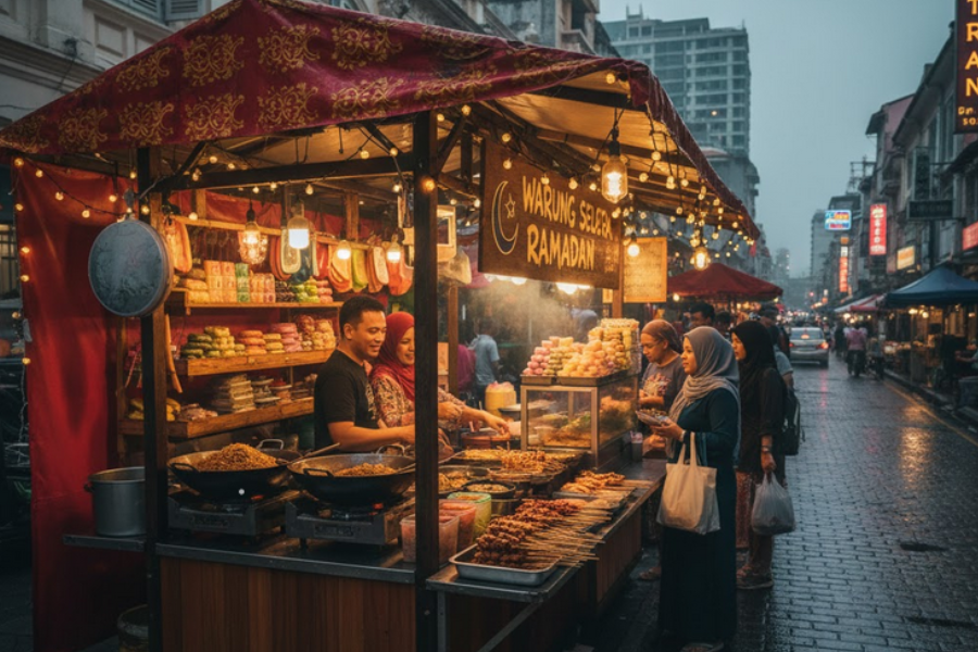 Bazar Ramadan menjadi destinasi wajib bagi kebanyakkan warga kota. 