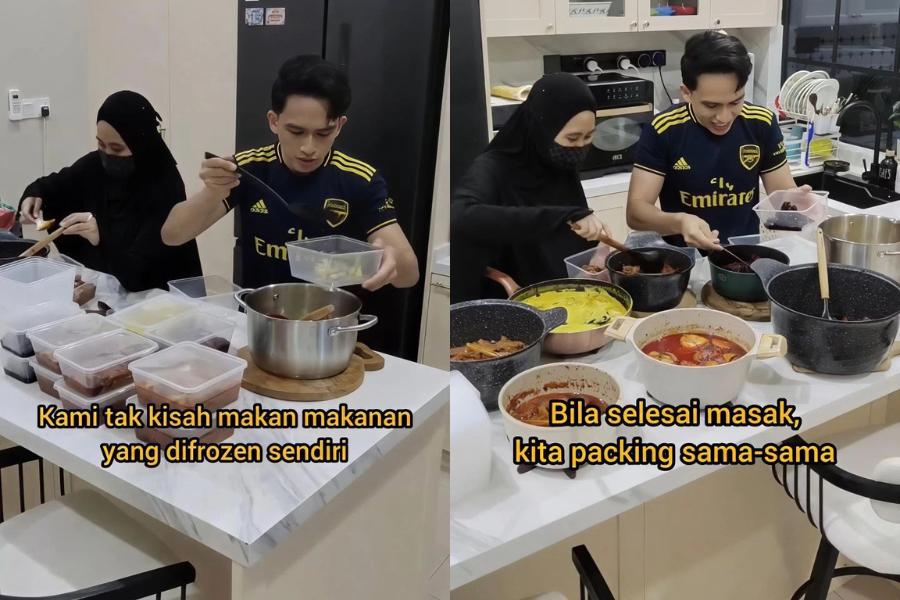 Syafiq tidak mahu menyusahkan isteri yang sedang sarat hamil untuk menyediakan menu berbuka puasa.