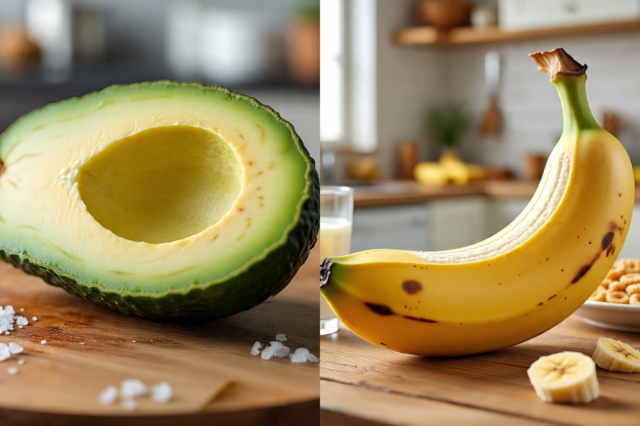 Gabungan antara avokado dan pisang dikatakan boleh menyebabkan perut tidak selesa.