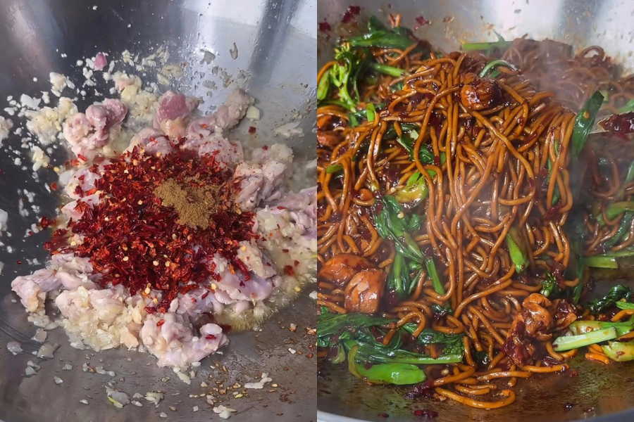 Tambah nikmat kepedasan dengan masukkan emping cili.