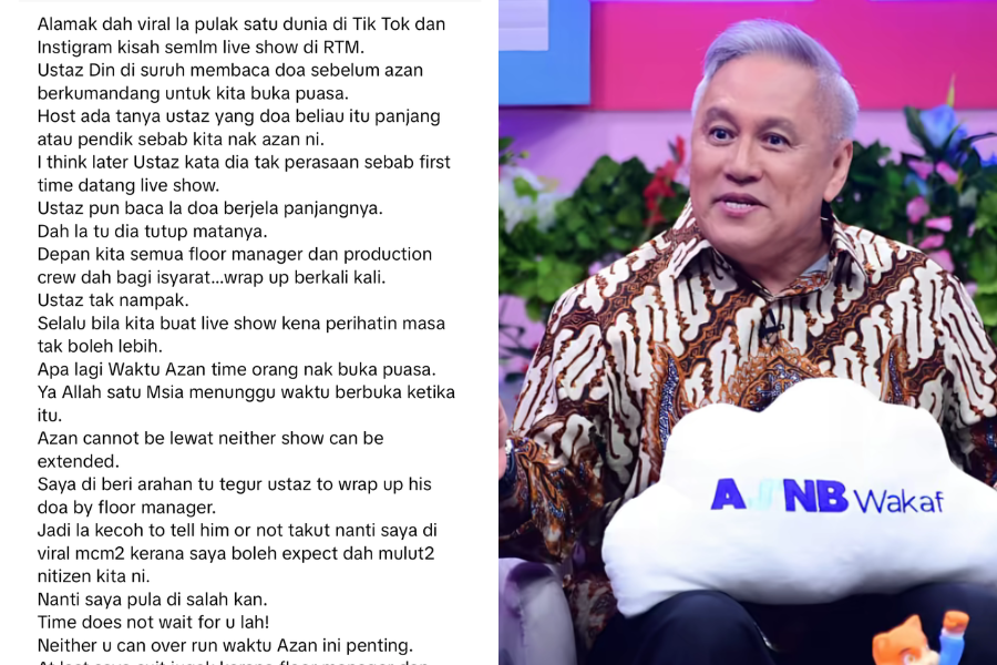 Chef Wan menjelaskan perkara itu menerusi hantaran di TikTok.