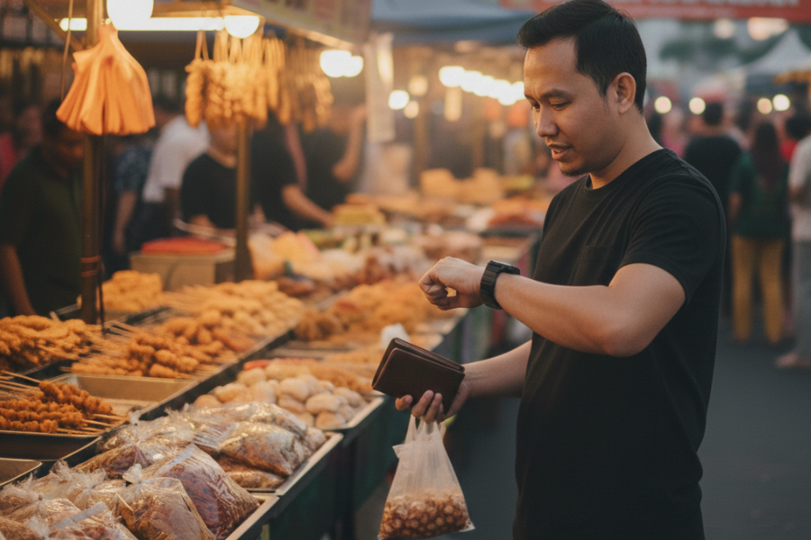 Segera pulang sebaik sahaja membeli juadah diperlukan.