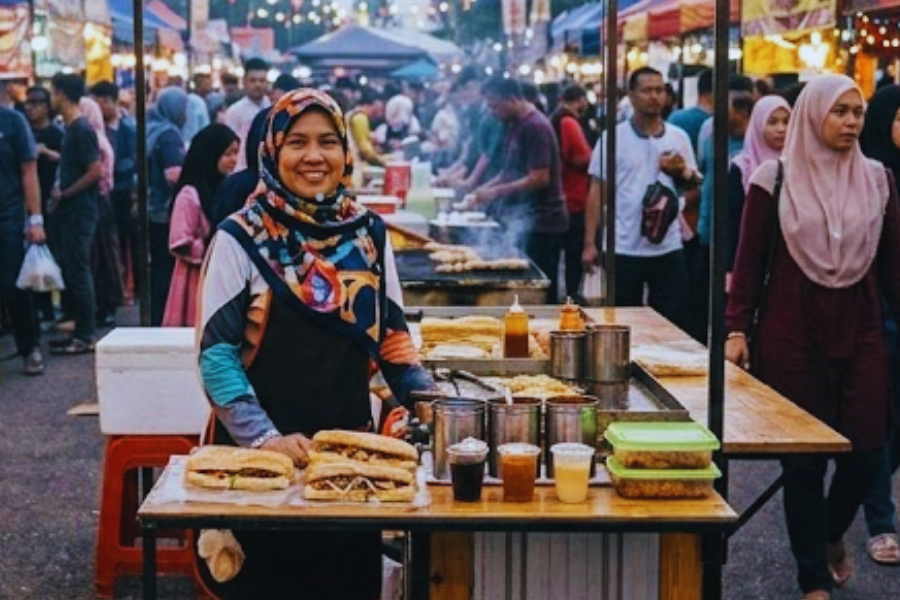 Wanita ini kongsi pengalaman berniaga bazar Ramadan.