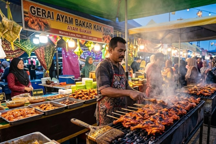 Ayam bakar antara menu kegemaran semua.