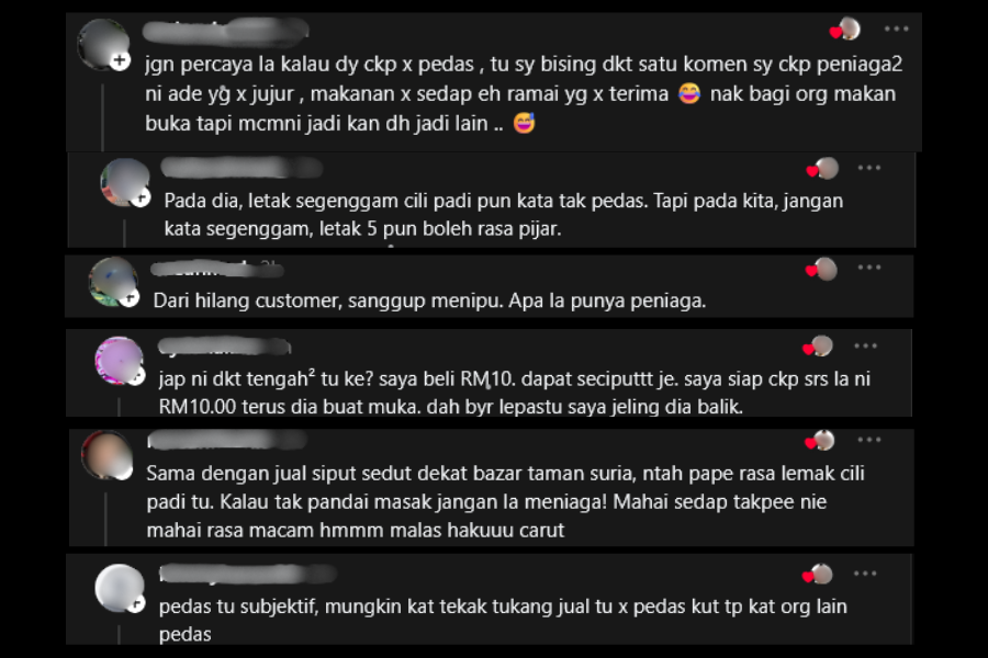 Antara komen netizen.