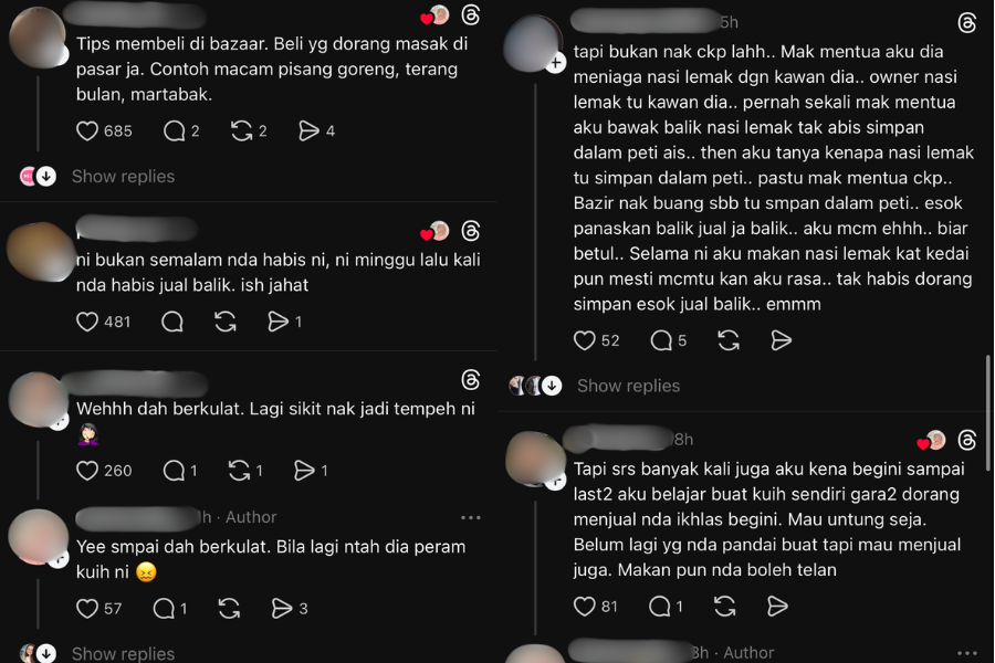 Komen netizen di laman Threads.