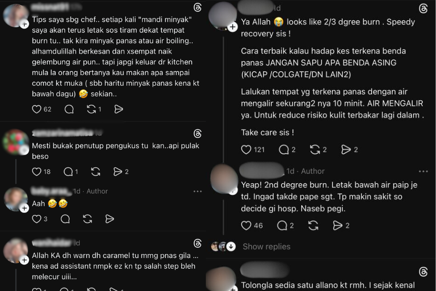 Komennetizen di laman Threads.