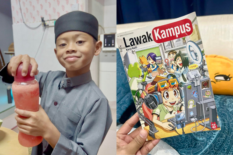 Resipi air yang dihasilkan menggunakan buah tembikai, oren dan air soda.