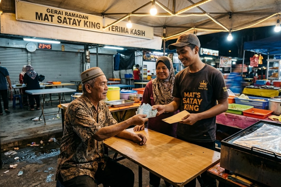 Peniaga ini malah terpaksa mendahulukan gaji pekerja. 