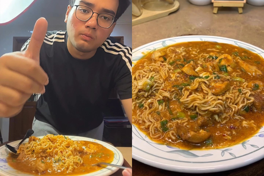 Walaupun ringkas mi segera goreng basah ini tetap menyelerakan untuk dimakan terutama ketika perut lapar.