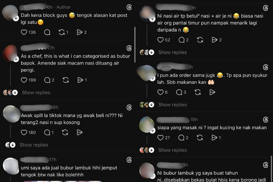 Komen netizen di media sosial.