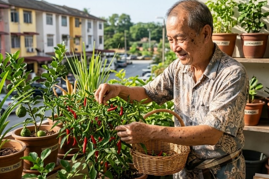 Cuba tanam sayur-sayuran kerap digunakan.