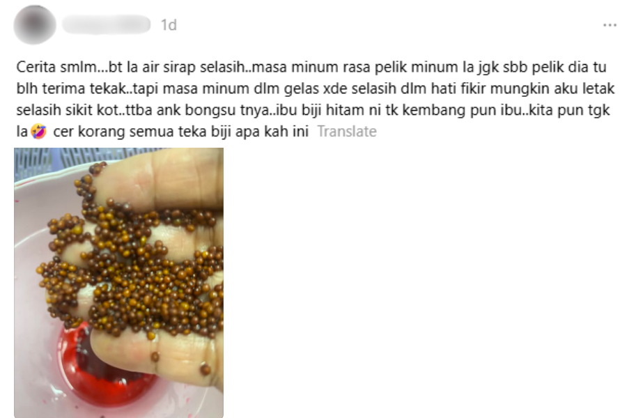 Perkongsian wanita itu di laman Threads.