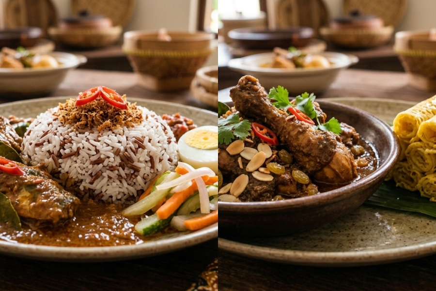 Masyarakat di Kelantan lebih gemar menghidangkan nasi dagang dan gulai kuzi dimakan bersama roti jala.