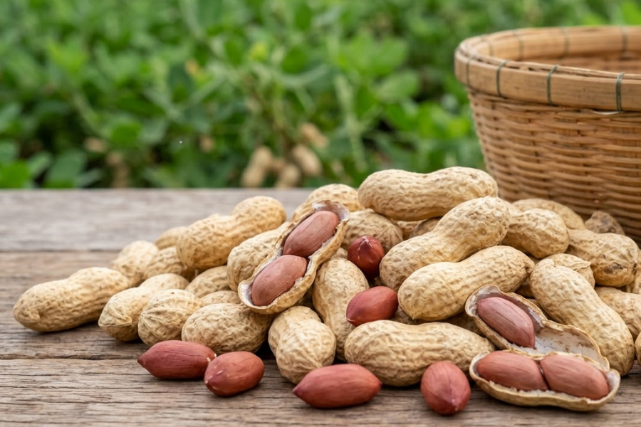 Kacang tanah kaya dengan protein.