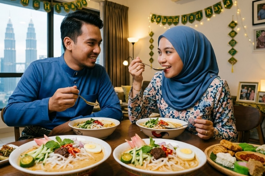 Gunakan sukatan suku suku separuh dalam perihal pengambilan makanan.