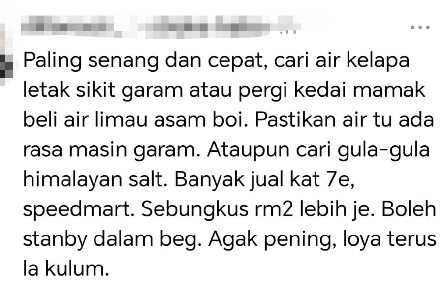 Seorang pegawai perubatan menyarankan langkah mudah jika terkena strok haba.
