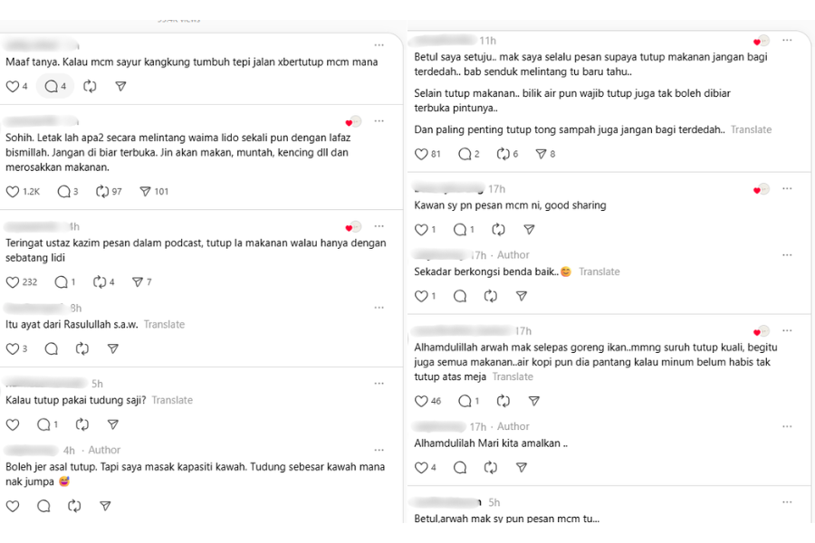 Komen netizen di media sosial.