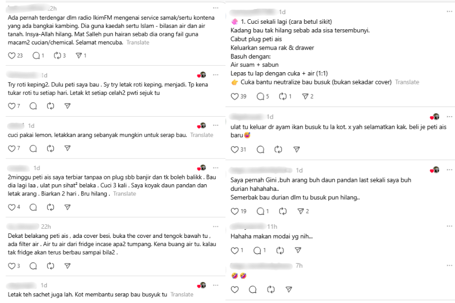Cadangan daripada netizen di laman Threads.