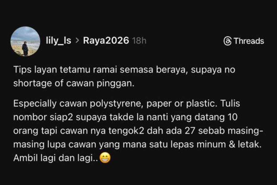 Perkongsian wanita tersebut meraih perhatian.