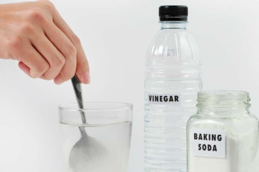 Cuka putih membantu menghapus pembiakan spora kulat.