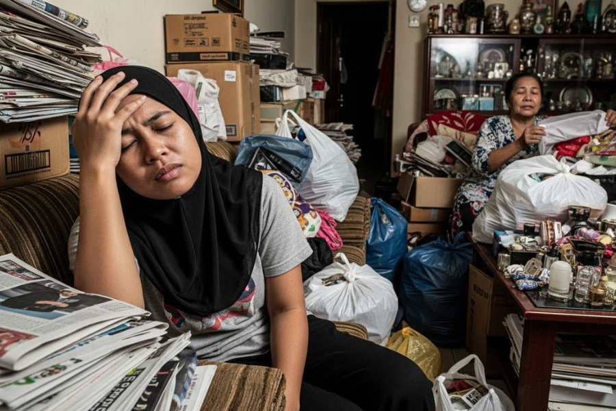 Pengguna Threads itu turut mendakwa ibunya juga suka menyimpan barang-barang tidak berguna di rumah.