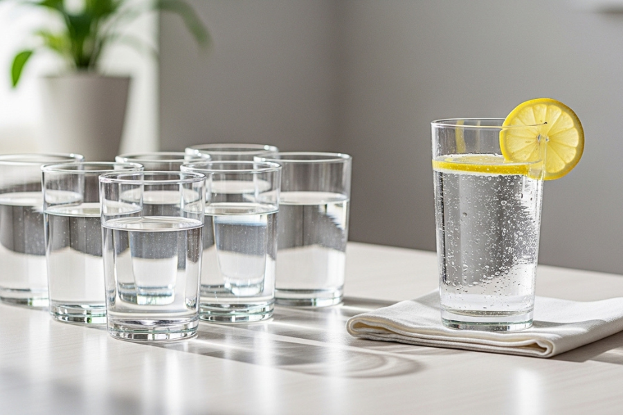 Setiap hari kita digalakkan untuk minum sekurang-kurangnya lapan gelas air.