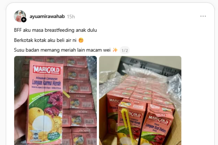 Perkongsian wanita tersebut meraih perhatian ramai.