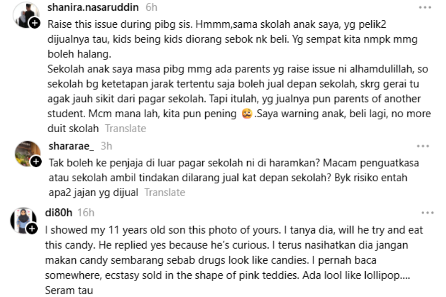 Antara komen netizen di laman Threads.