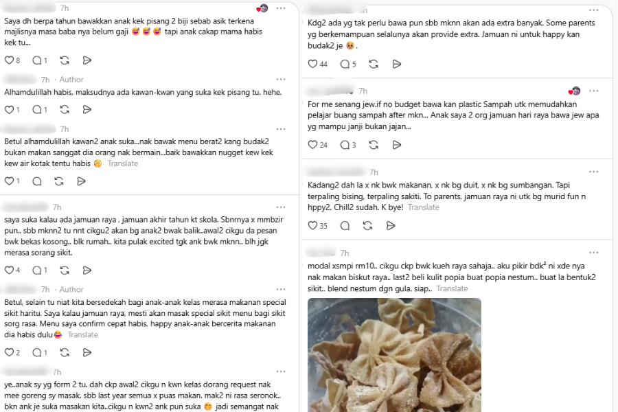 Komen netizen di laman Threads.