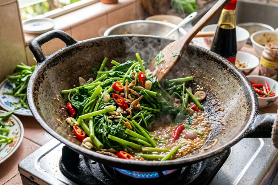 Jangka hayat kangkung cepat tumbuh menjadikan ia pilihan baik.