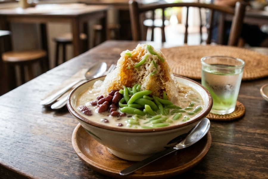 Cendol antara pemanis mulut mendapat tumpuan di rumah terbuka.