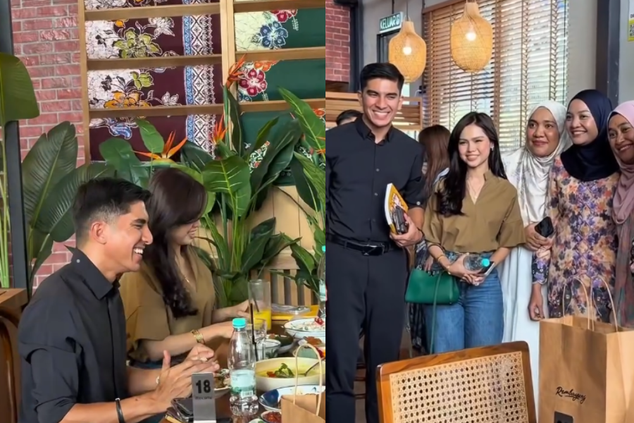 Aura Bella Astilah, sesi menjamu selera di Rembayung bertukar jadi sesi bertemu peminat.
