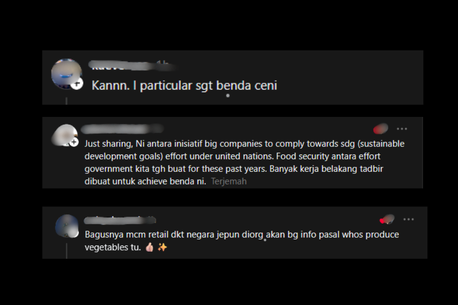 Antara komen netizen.