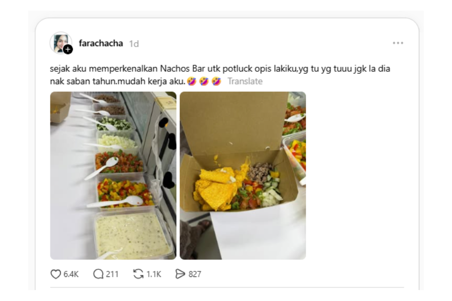 Perkongsia resipi netizen tersebut mencuri perhatian.