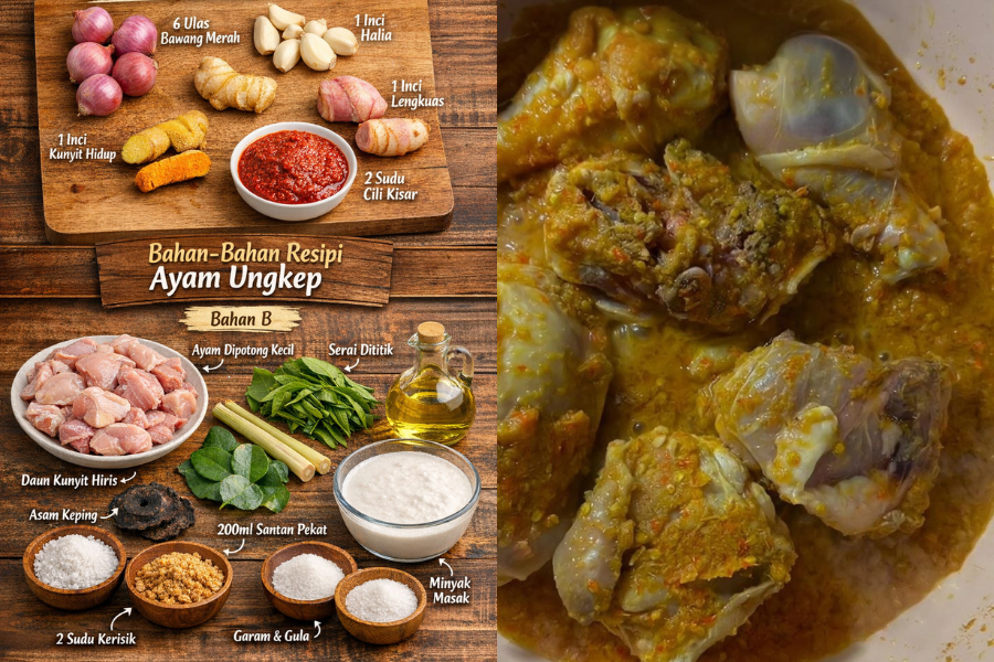 Teknik membuat ayam ungkep tanpa menggunakan air.
