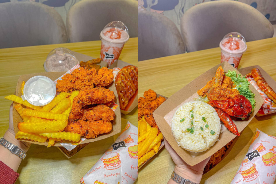 Antara menu-menu paling popular di Milko Cafe.