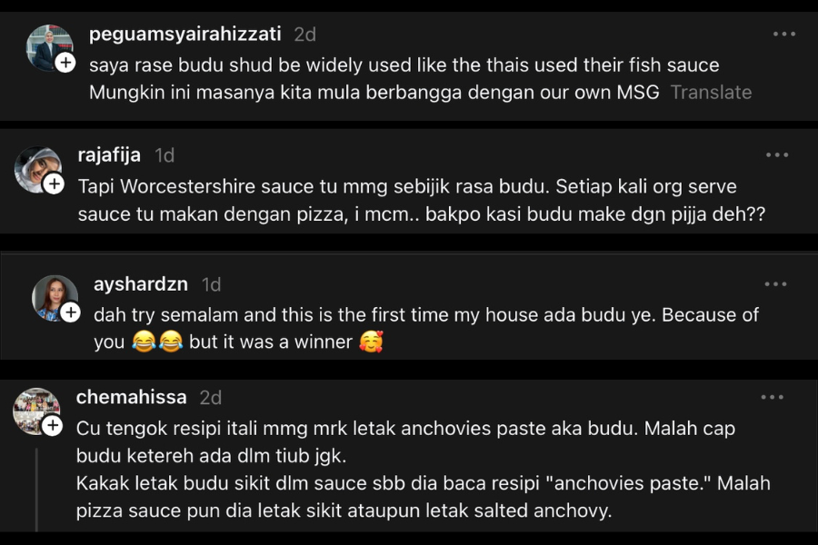 Antara komen netizen.