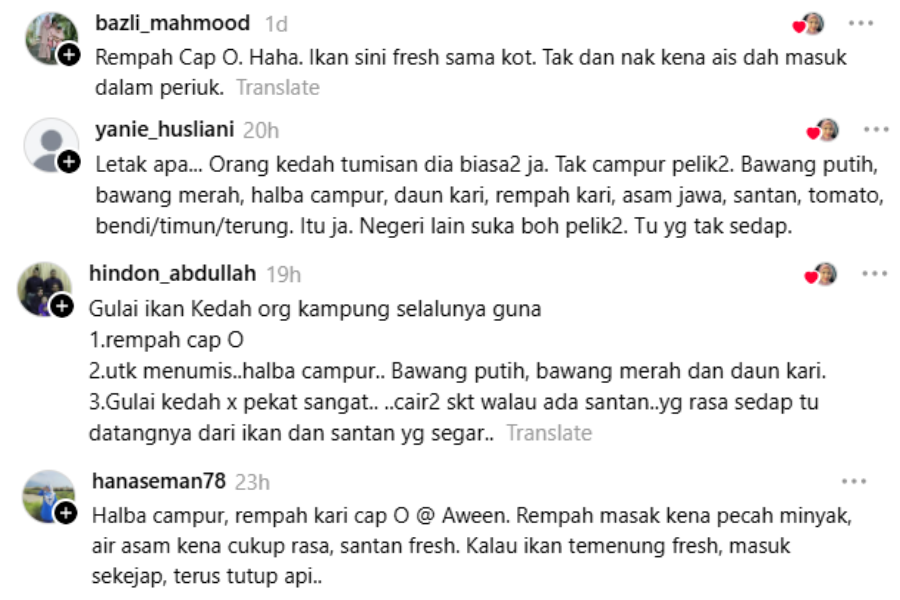 Antara komen netizen.