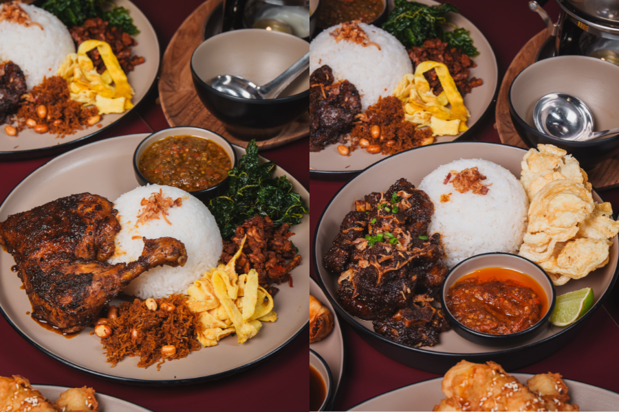 Antara hidangan istimewa yang dihidangkan ialah Nasi Jinggo Ayam Bakar dan Nasi Jinggo Empal Beef Seminyak.