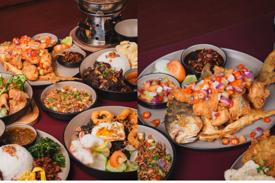 Terdapat lebih daripada 30 menu merentasi setiap wilayah Indonesia tersedia di Seminyak.