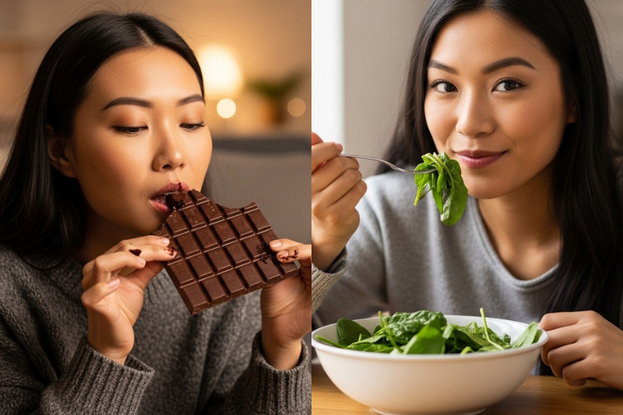 Coklat boleh diganti kepada bayam untuk meningkatkan kandungan magnesium dalam badan.