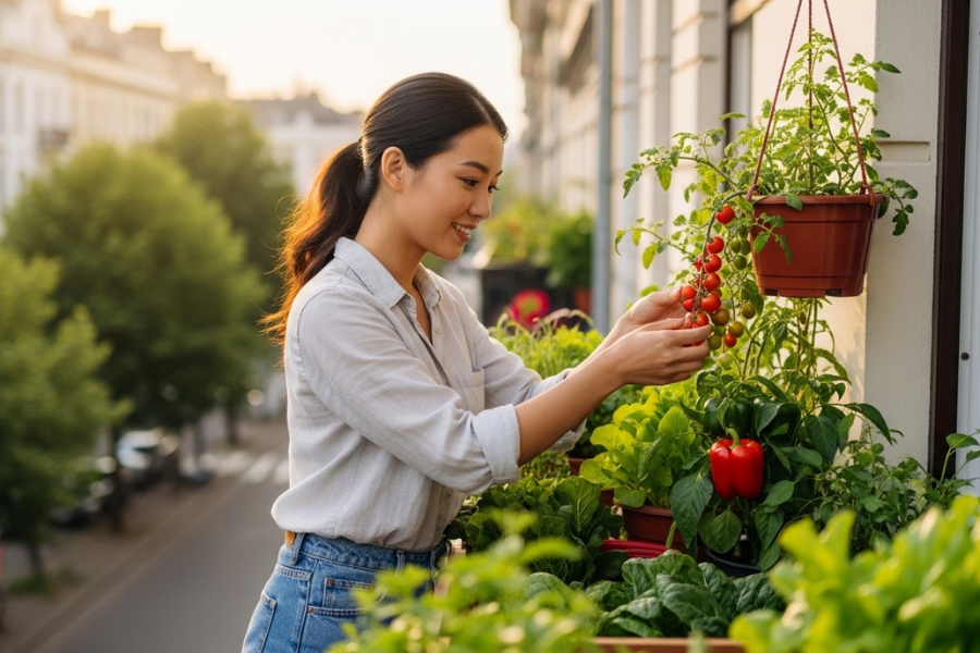 Sayuran yang ditanam juga mudah dijaga dan mengeluarkan hasil yang cepat.
