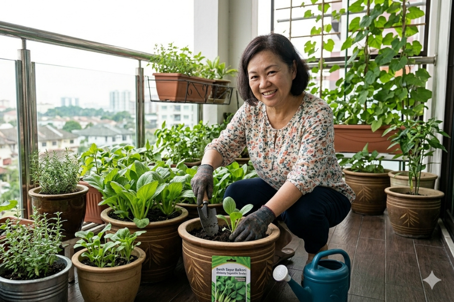 Sayur sawi mudah ditanam dan tidak memerlukan penjagaan yang terlalu rapi.