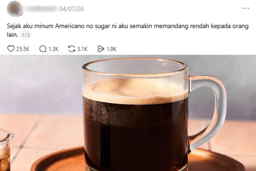 Perkongsian tersebut mencuit hati ramai netizen.