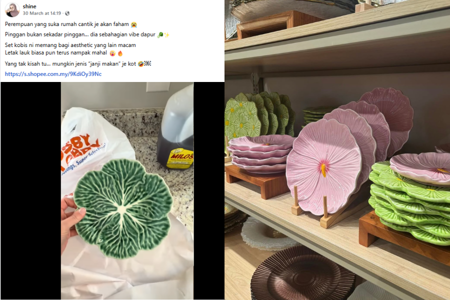 Pinggan mangkuk dengan rekaan unik ini mampu menaikkan seri dapur.