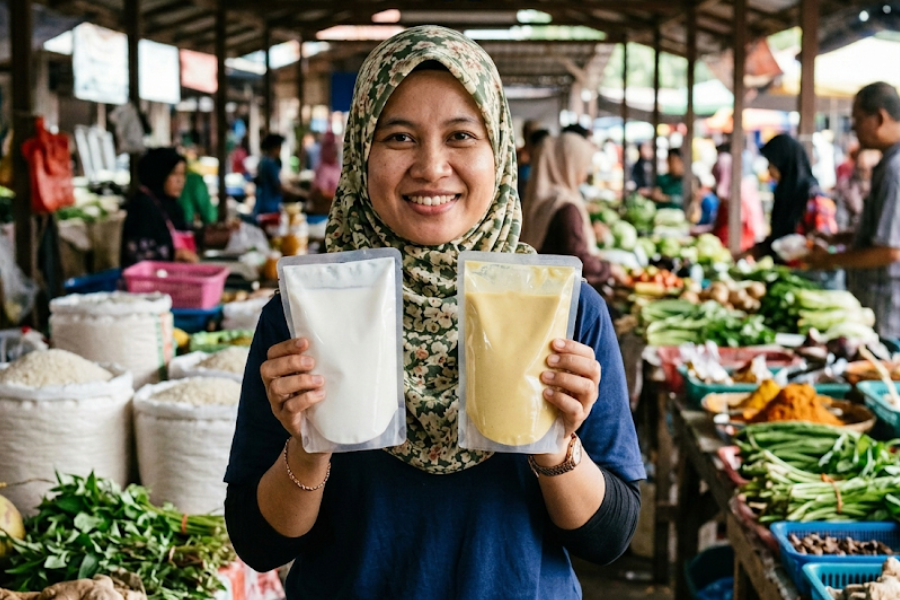 Ramai mak-mak mula menyuarakan kebimbangan tentang penggunaan santan segar semakin hilang kualiti. Gambar AI